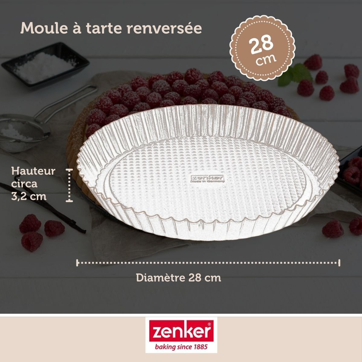 Set de 4 ustensiles de pâtisserie moule à gâteaux 2 bols noir, ZENKER