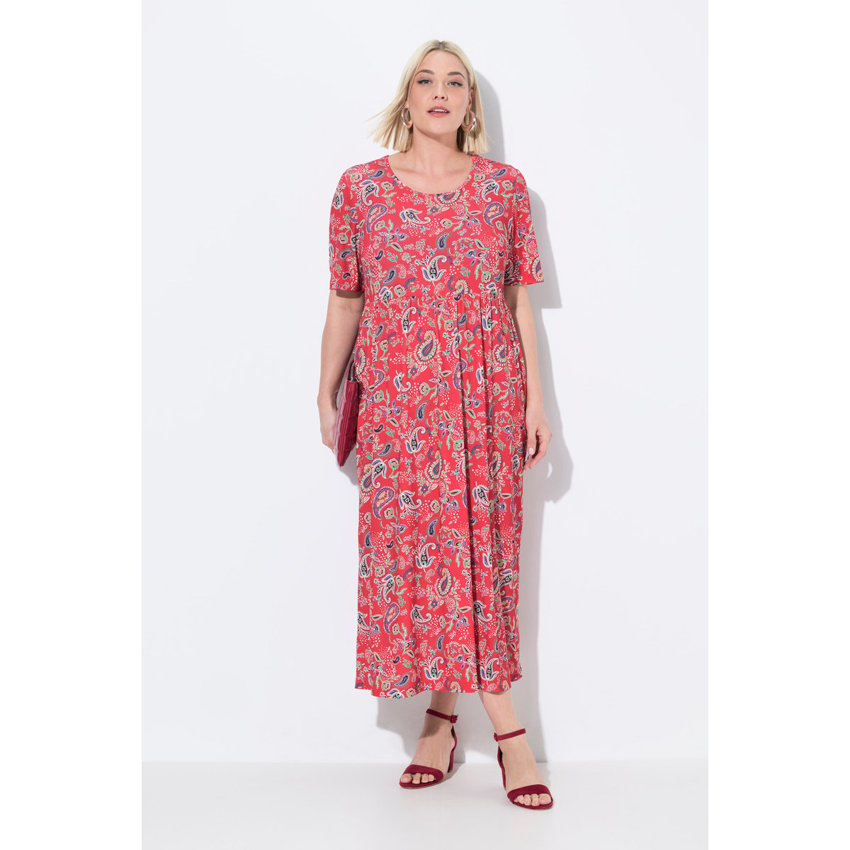 Robe maxi bleu paon, ULLA POPKEN