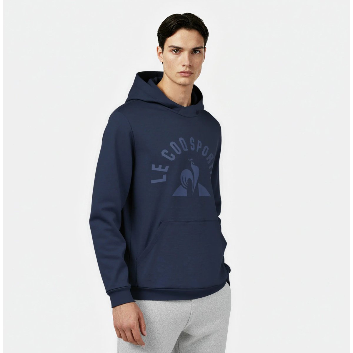 Sweat à capuche bleu, LE COQ SPORTIF