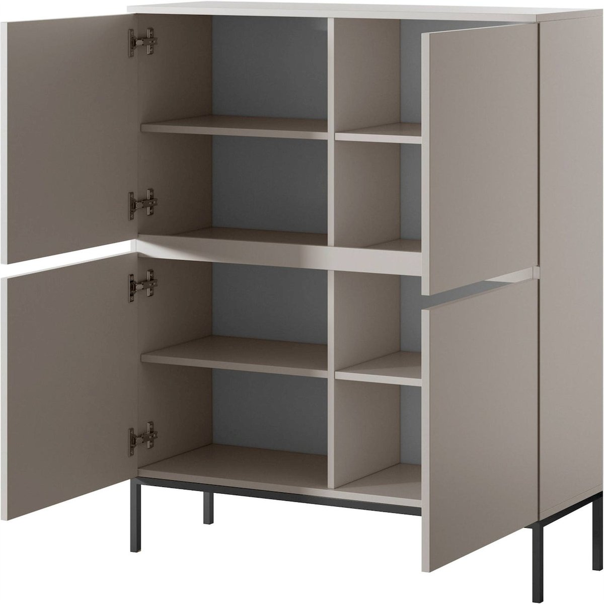 Commode haute contemporaine BEMMI cachemire, RECOLLECTION