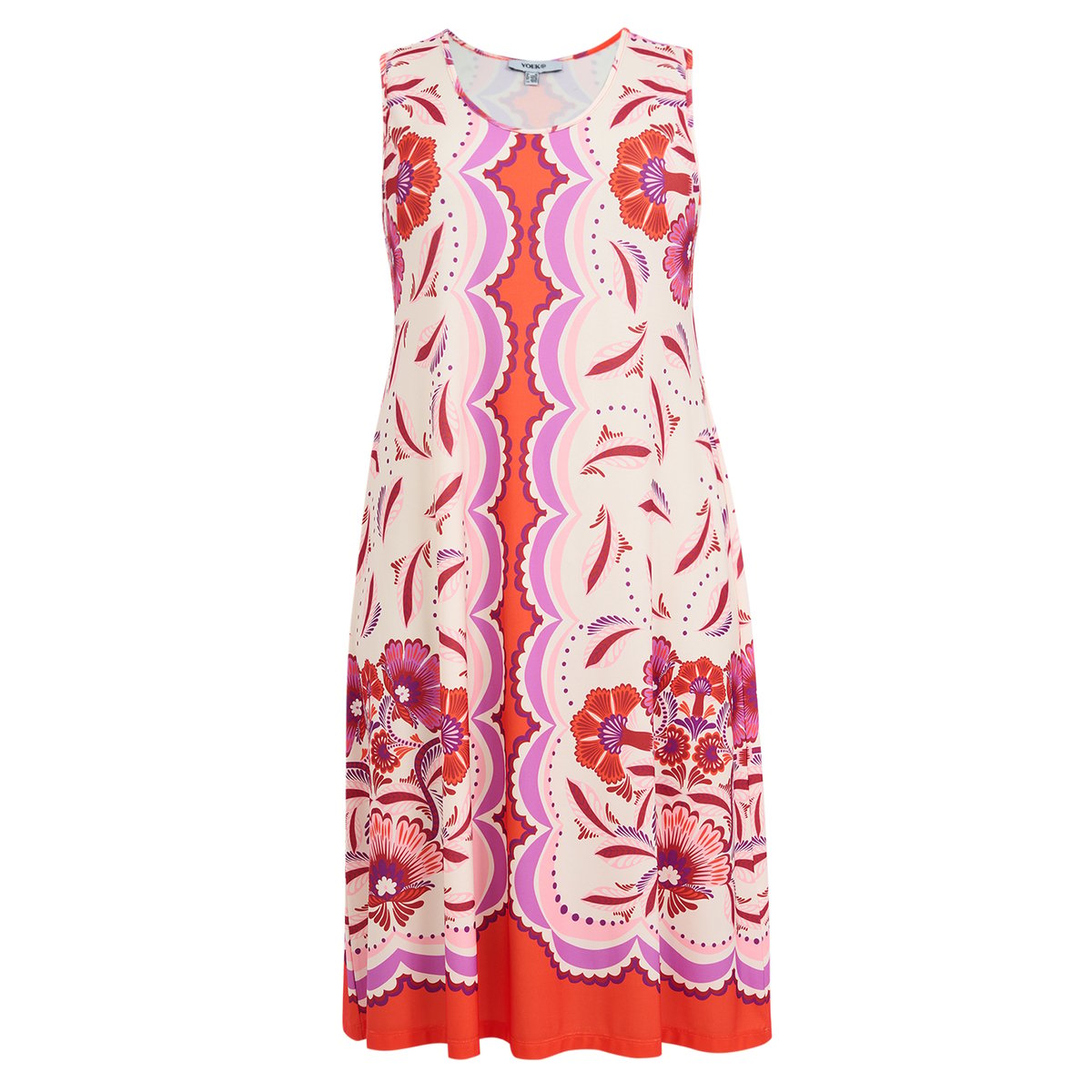 Robe imprimée orange, YOEK