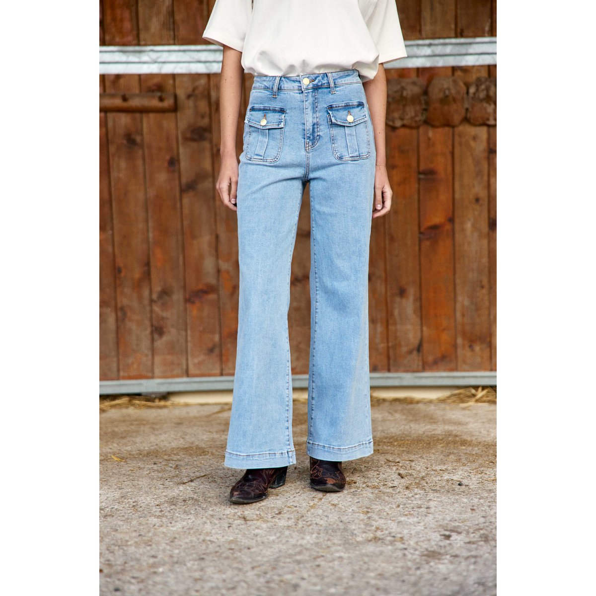 Jean uni ATLANTYNO 87-stone clair, LA PETITE ETOILE