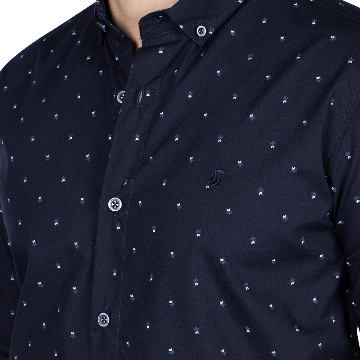 Chemise motifs à fleurs navy, SHILTON