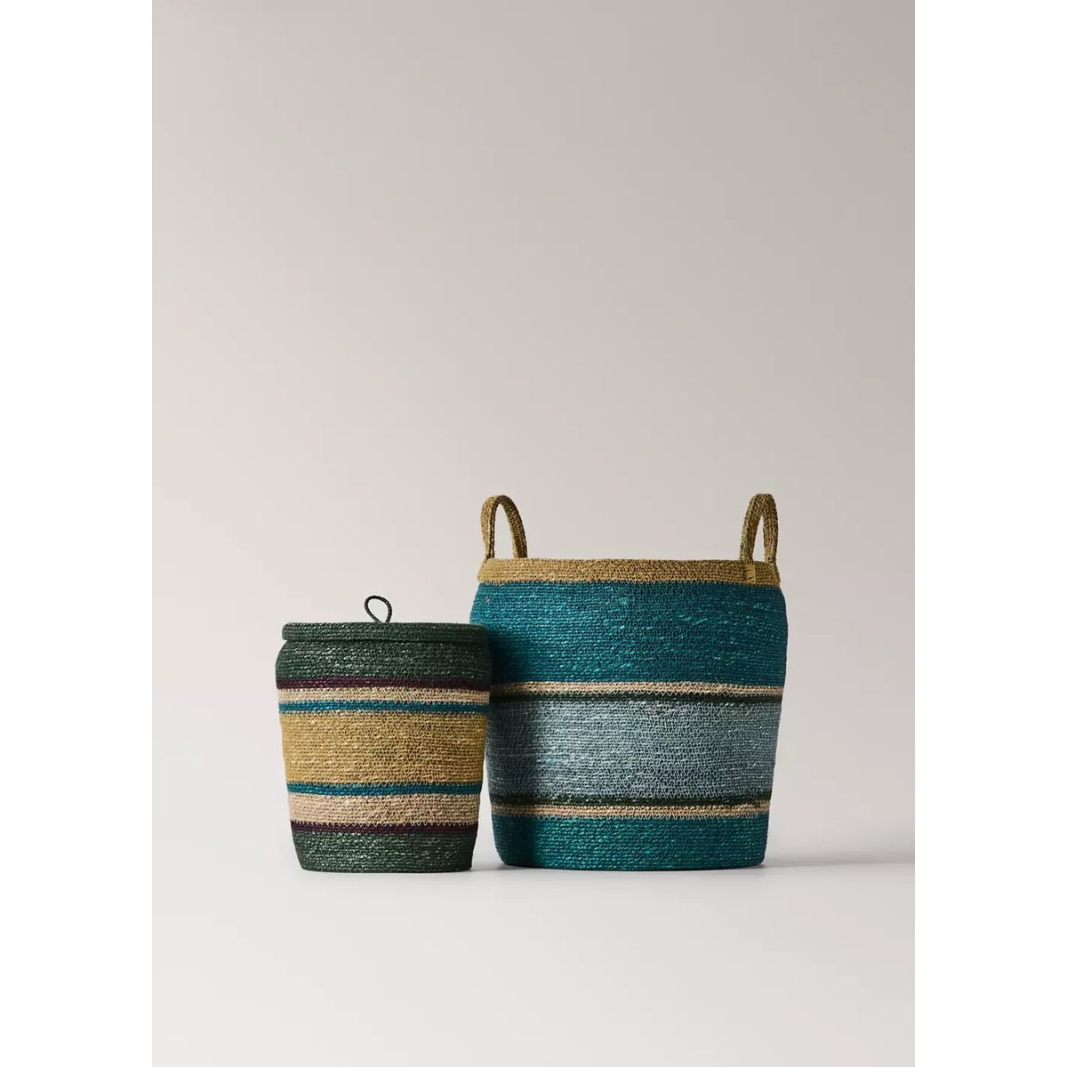 Boîte en algues multicolores vert, MANGO HOME