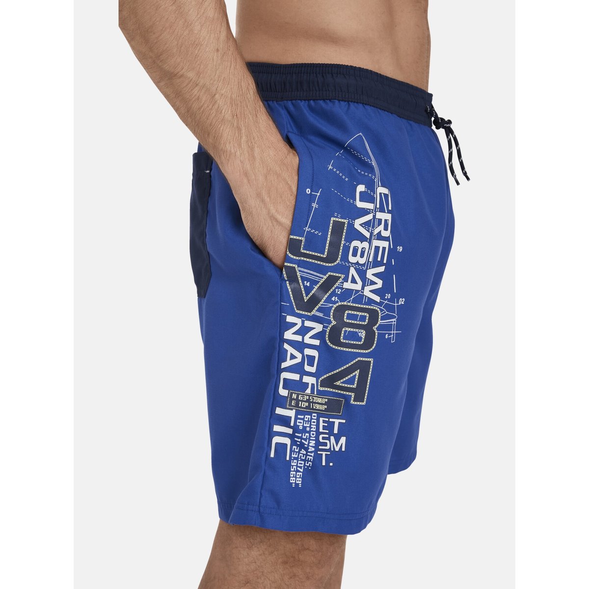 Short de bain JUPPE bleu roi, JAN VANDERSTORM