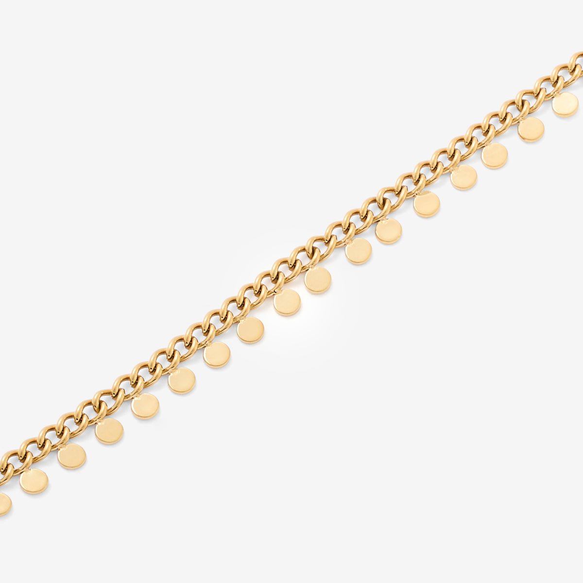 Bracelet pampilles en acier inoxydable doré, BALABOOSTE