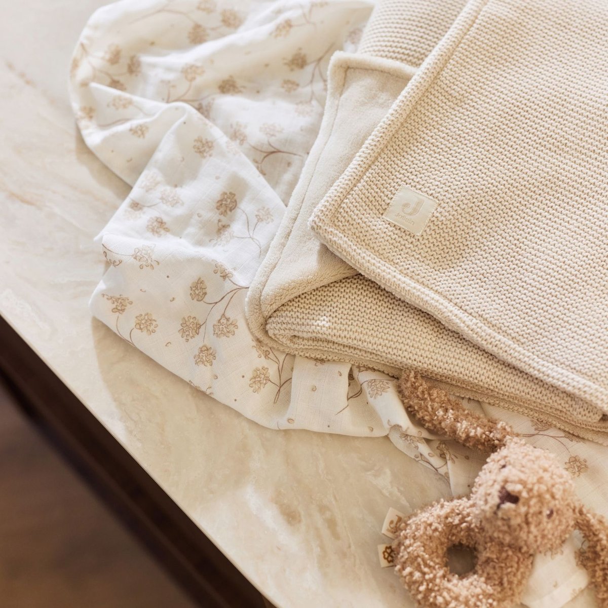 Couverture en polaire ecru, JOLLEIN