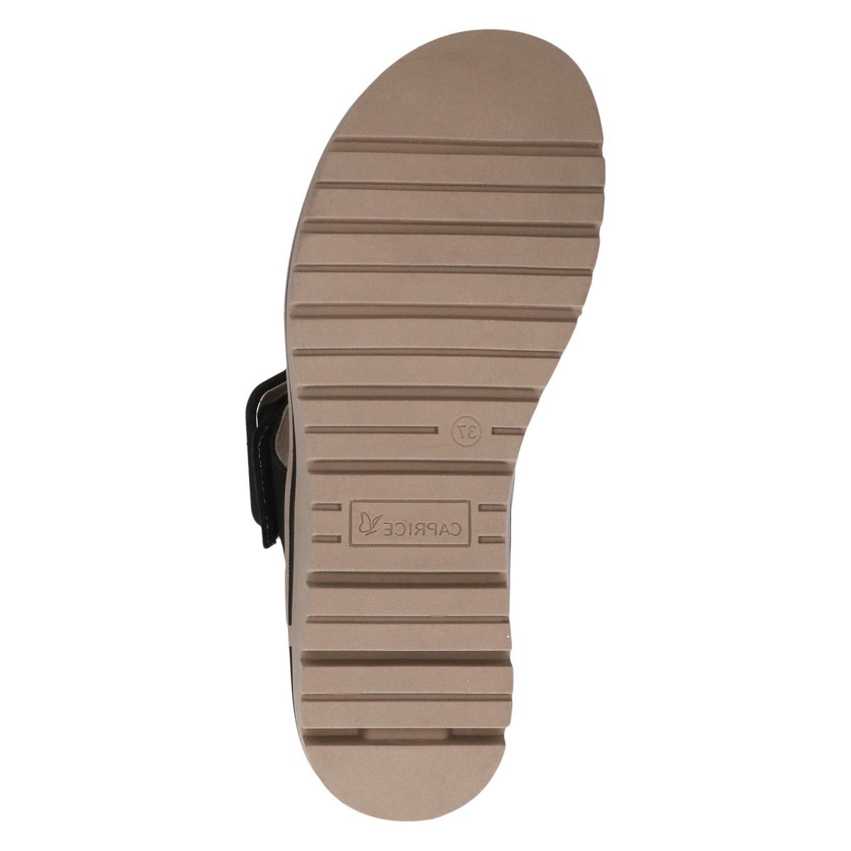 Mule en cuir noir nubuck, CAPRICE