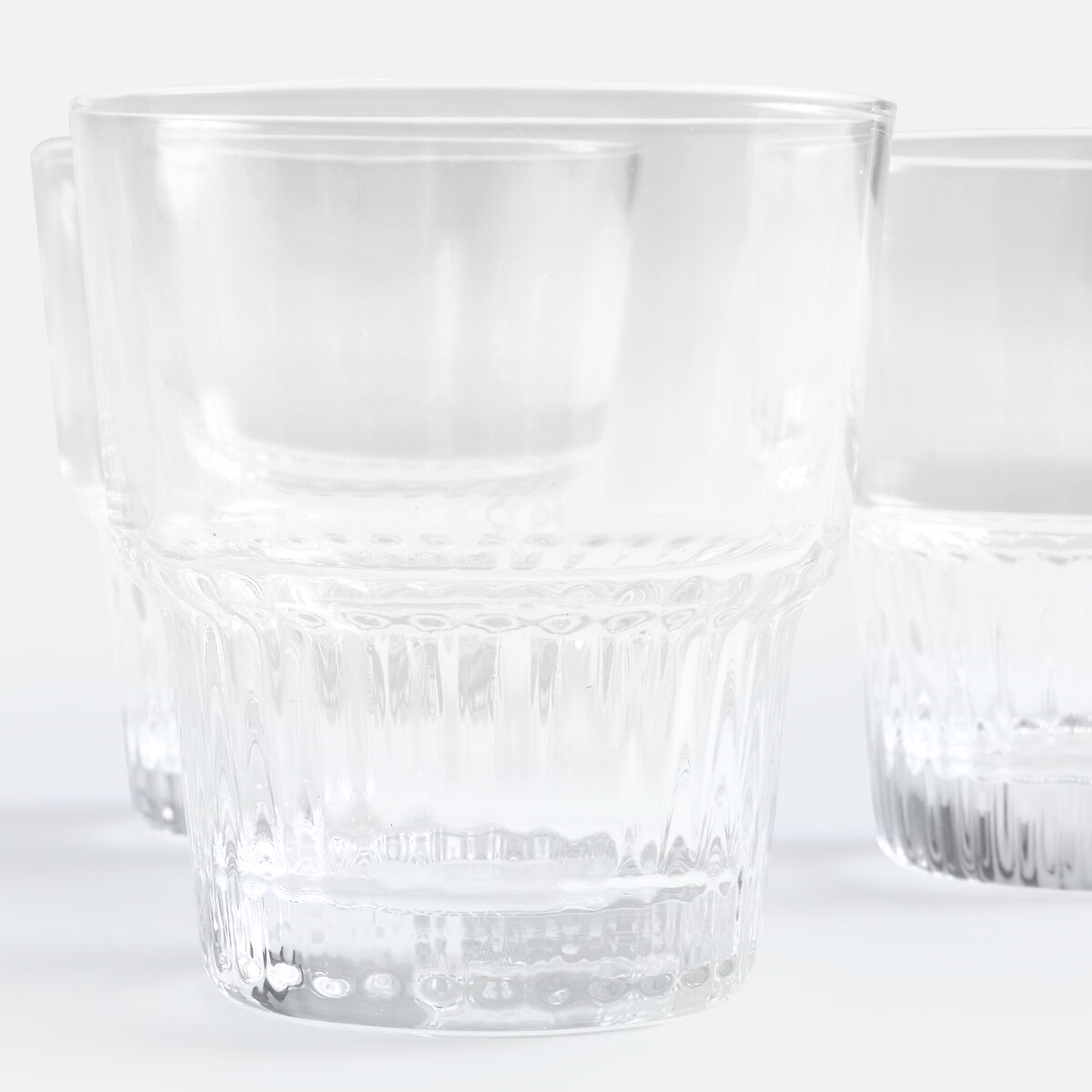 Lote de 6 vasos de agua estriados, RIGATO transparente, LA REDOUTE INTERIEURS