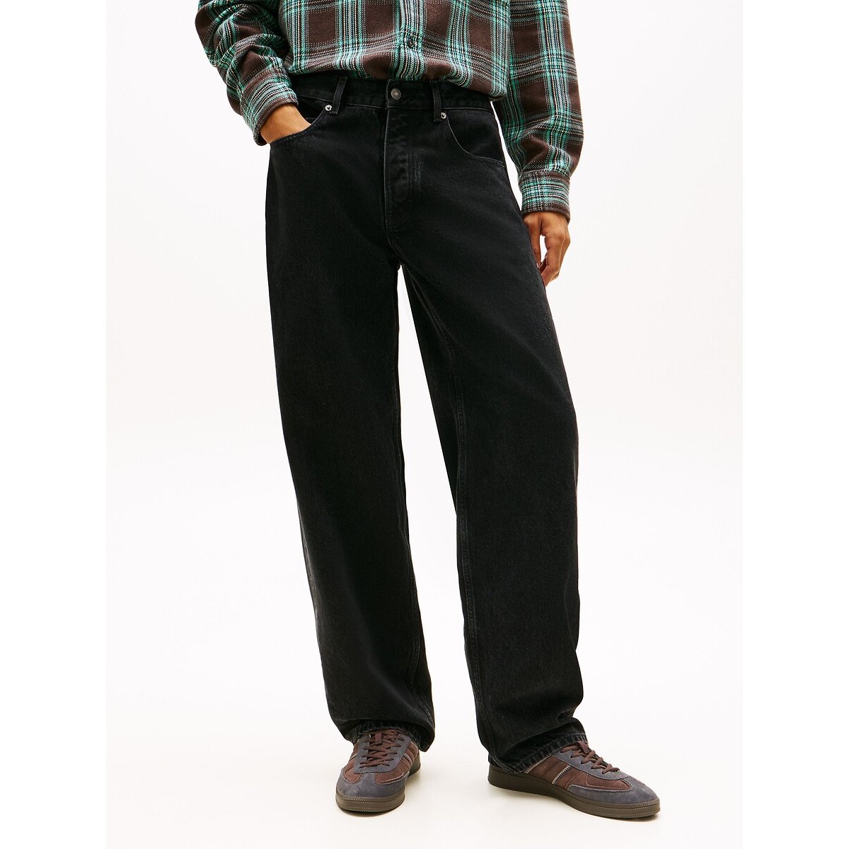 Jean droit JAIMIE denim noir, TOMMY JEANS