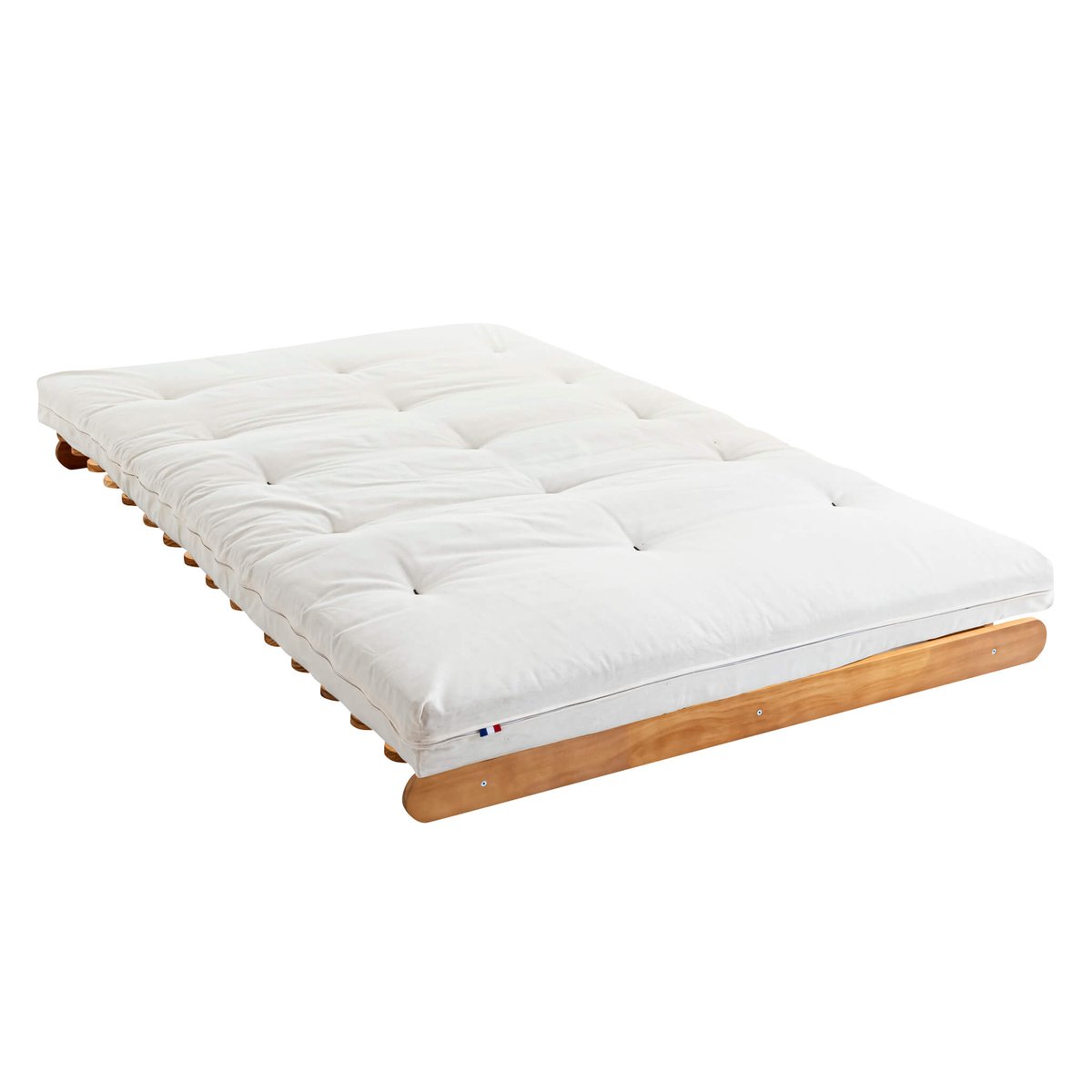Matelas futon coton traditionnel, 13cm ecru, TERRE DE NUIT
