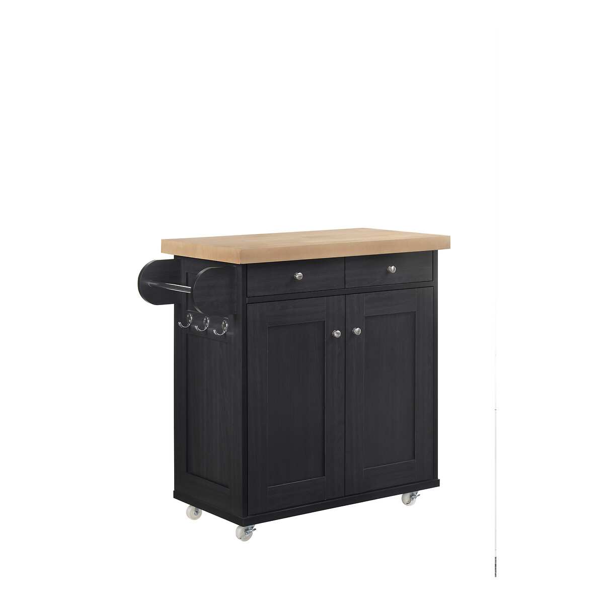Portable Kitchen Island black, SO'HOME
