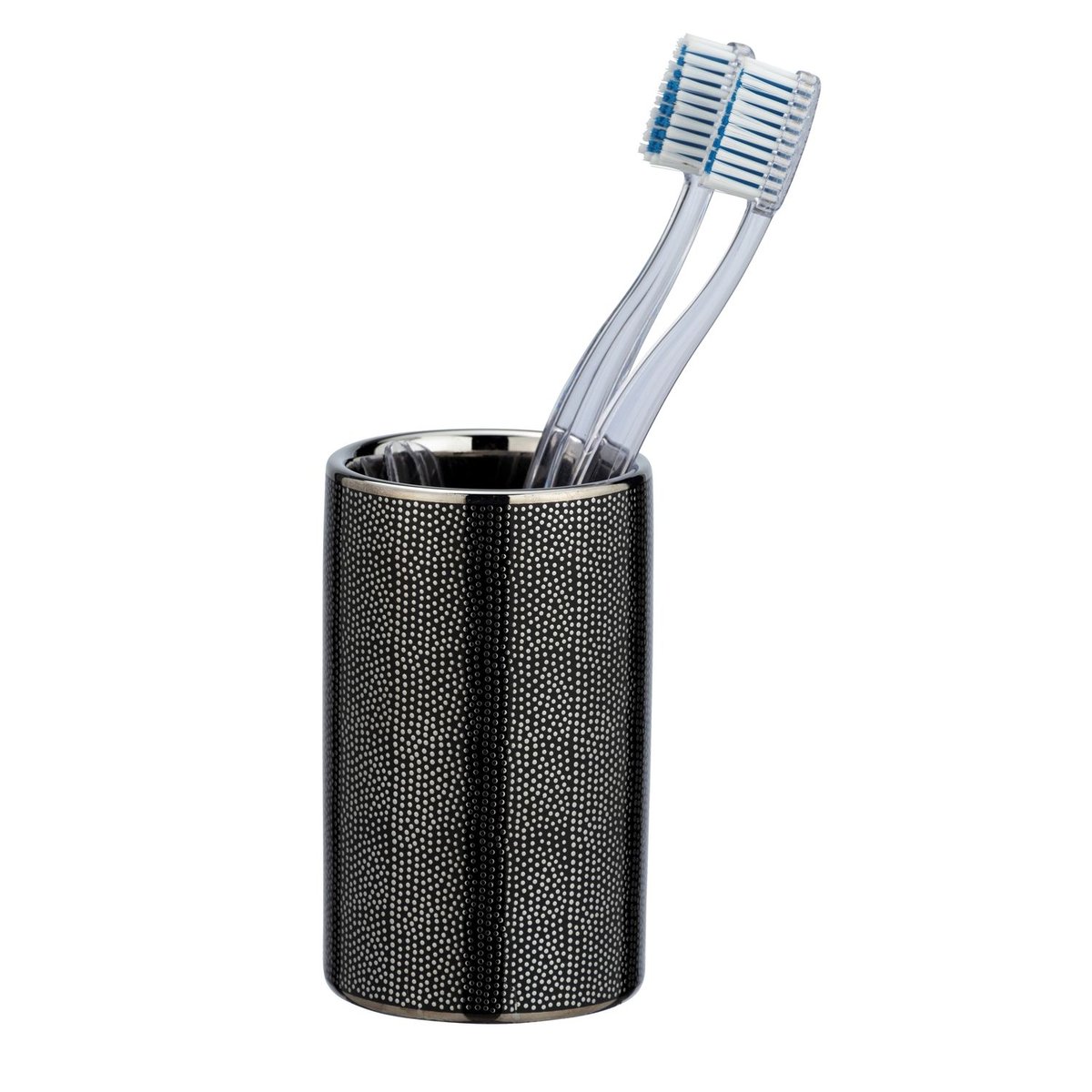 Gobelet de salle de bain design NURIA gris foncé, WENKO
