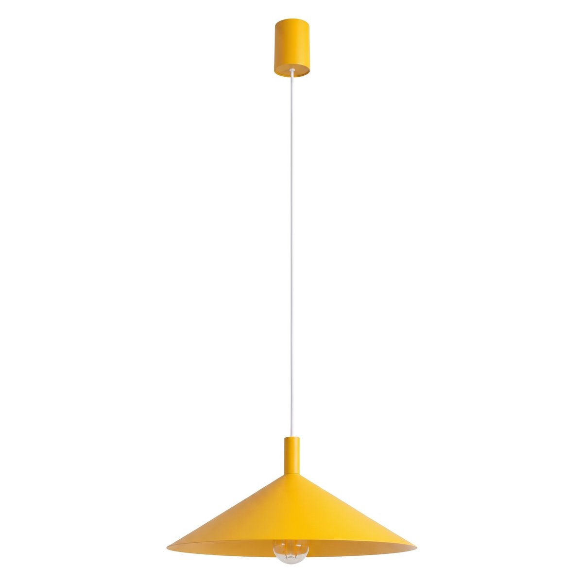 Suspension Acier Jaune E27 1 Nox jaune, EDEN