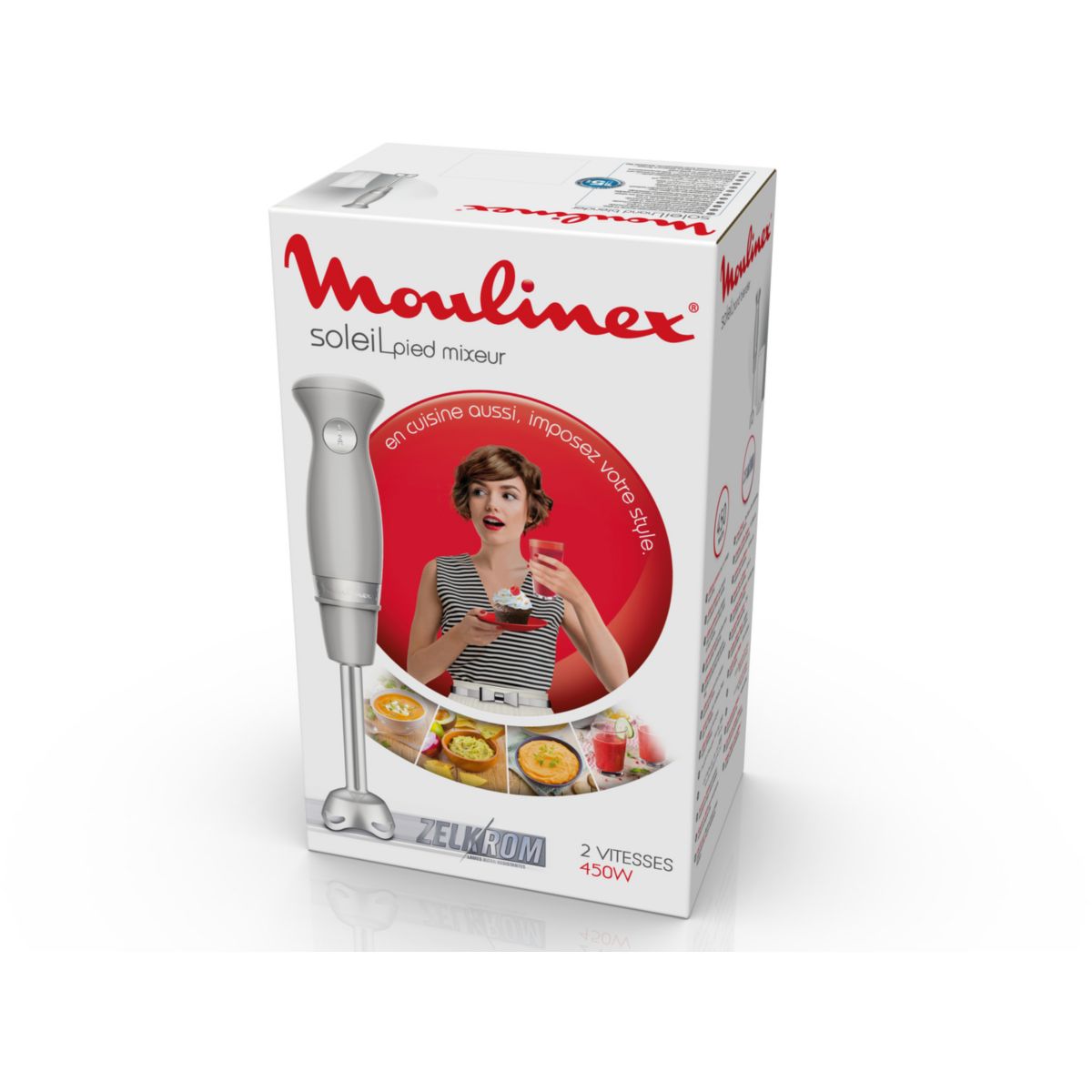 Mixeur soleil pepper DD471E10 gris, MOULINEX
