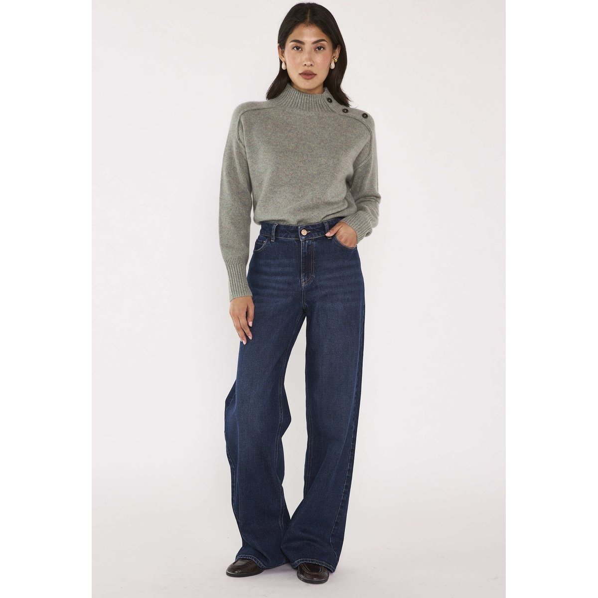 Jean large SCOTT denim brut, Maison 123