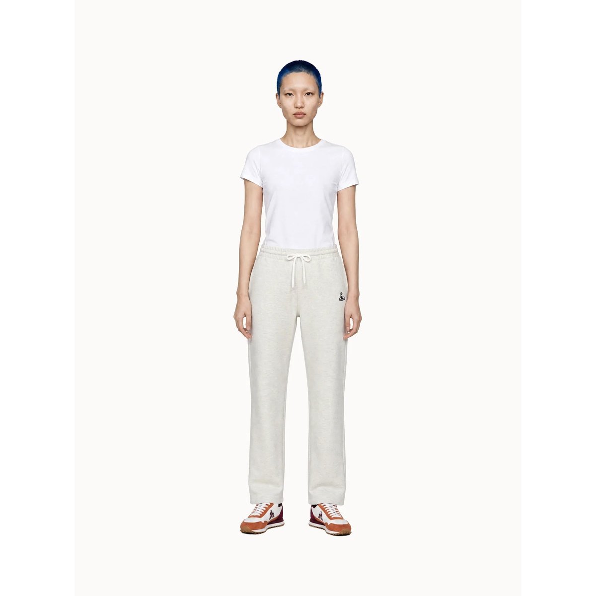 Pantalon Contemporain beige chiné clair, LE COQ SPORTIF