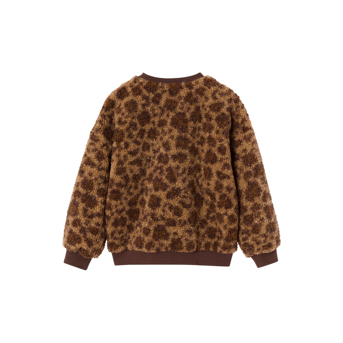 Sweat manches longues col rond camel, VERTBAUDET