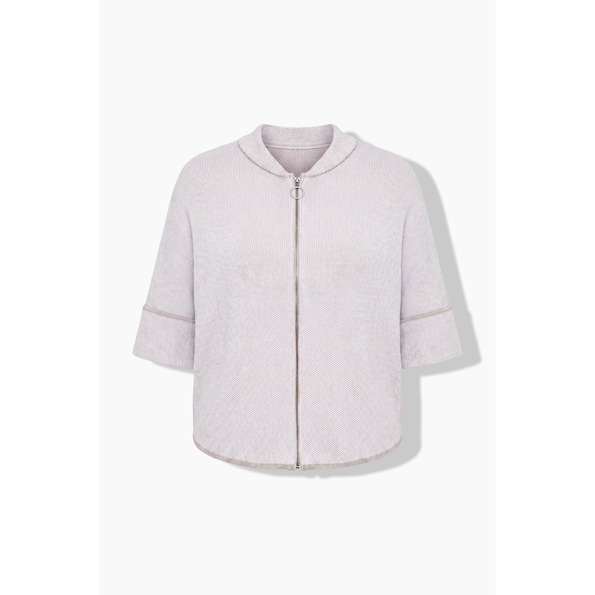 Cardigan motif Jacquard, coupe oversize mastic foncé, ULLA POPKEN