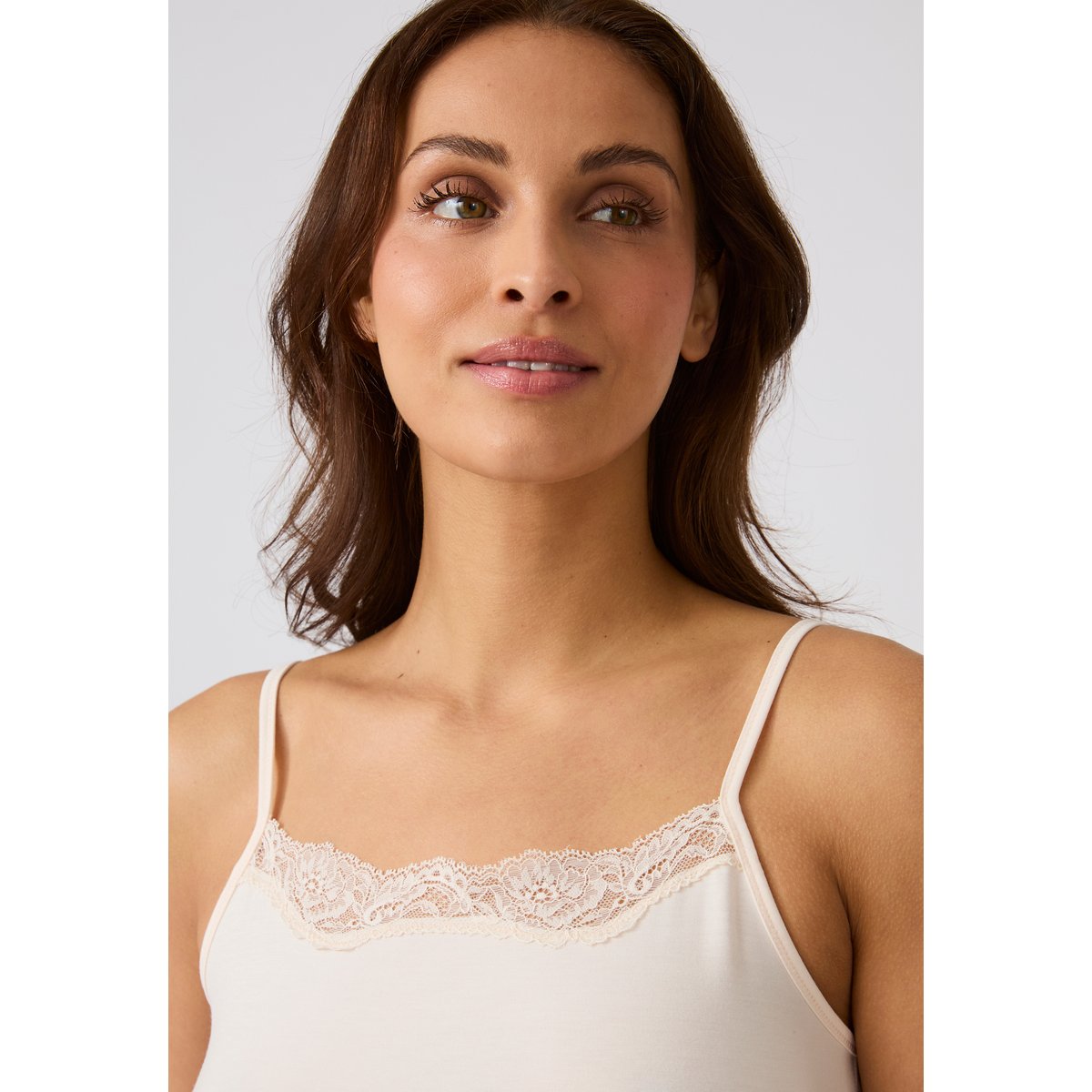 Caraco Essential en maille jersey marron ecru, DAMART