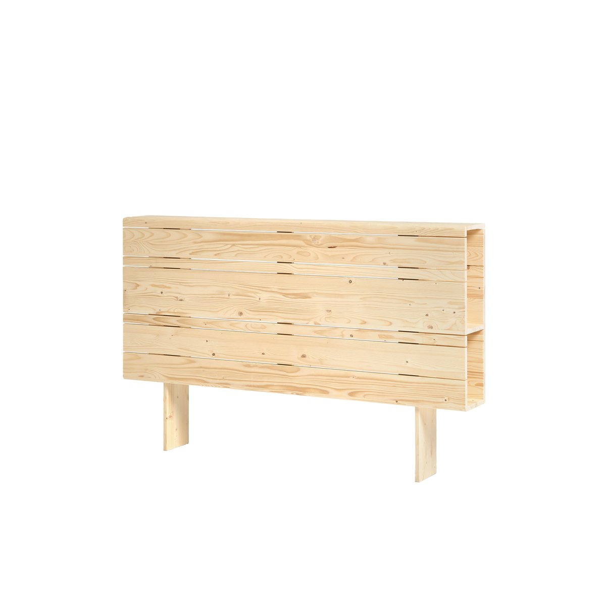 Tête de lit rangement sapin massif blanc 160 cm - CÉDRIC beige, HANNUN