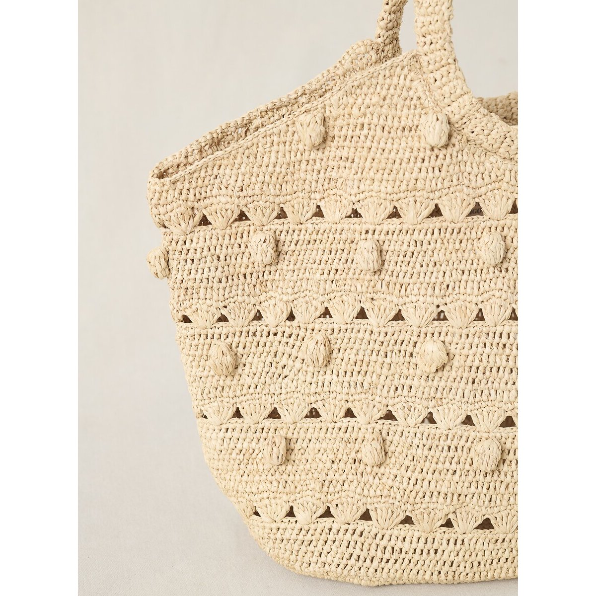 Soleil Raffia Bag natural, PETITE MENDIGOTE