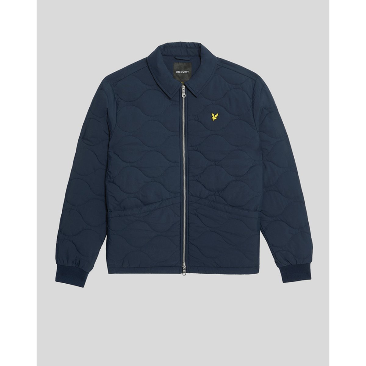 Veste déperlante ripstop matelassée bleu foncé marine, LYLE & SCOTT