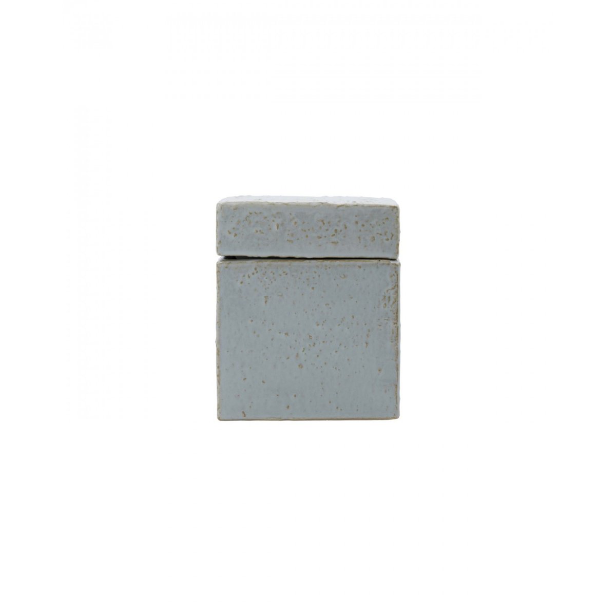 Lot de 2 boîtes de rangement en grès Treasure marron, bleu clair, HOUSE DOCTOR