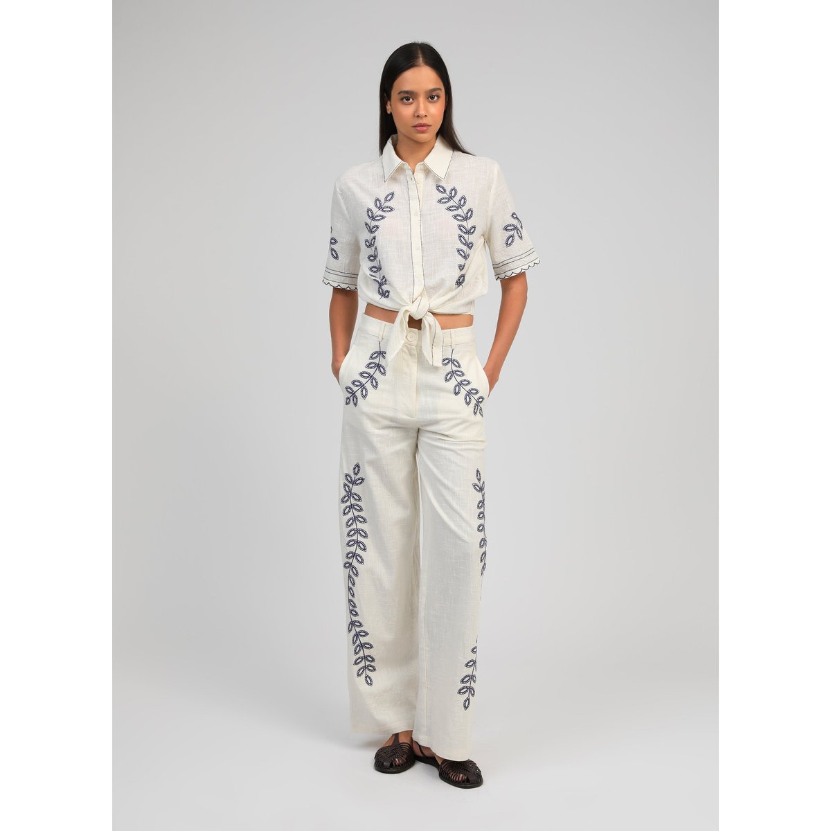 Pantalon ROSSALIE ecru, AN'GE