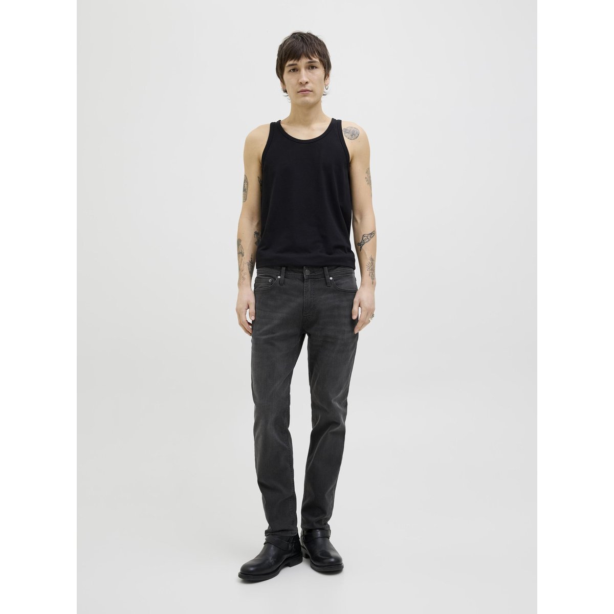 Coupe Regular black denim, JACK & JONES