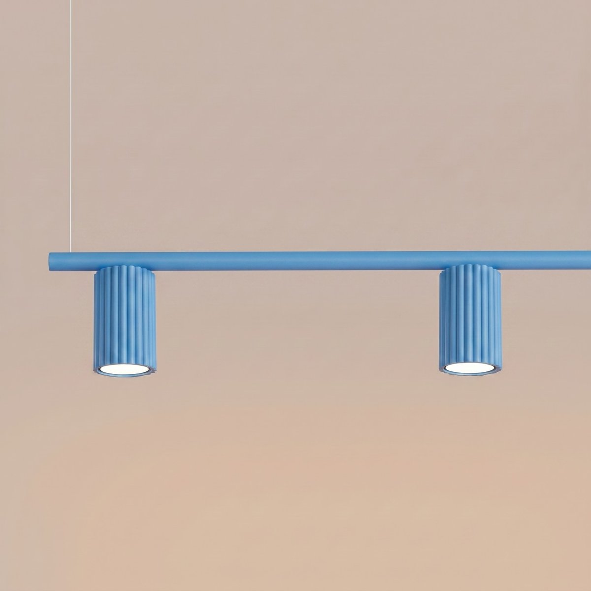 Lustre Aluminium Bleu GU10 4 Karbon bleu, EDEN