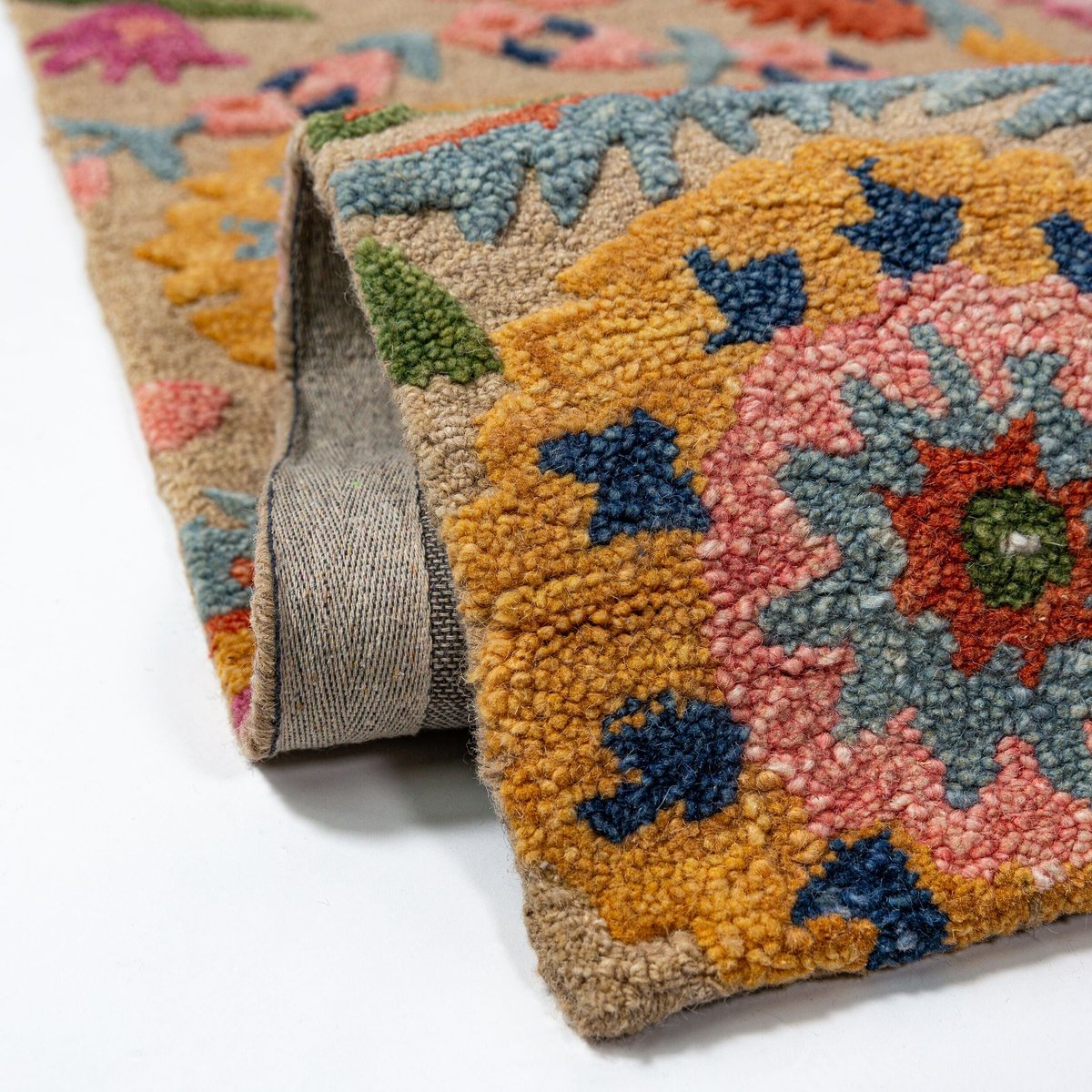 Tapis en laine de couloir AMIRA FLORAL multicolore, FLAIR RUGS