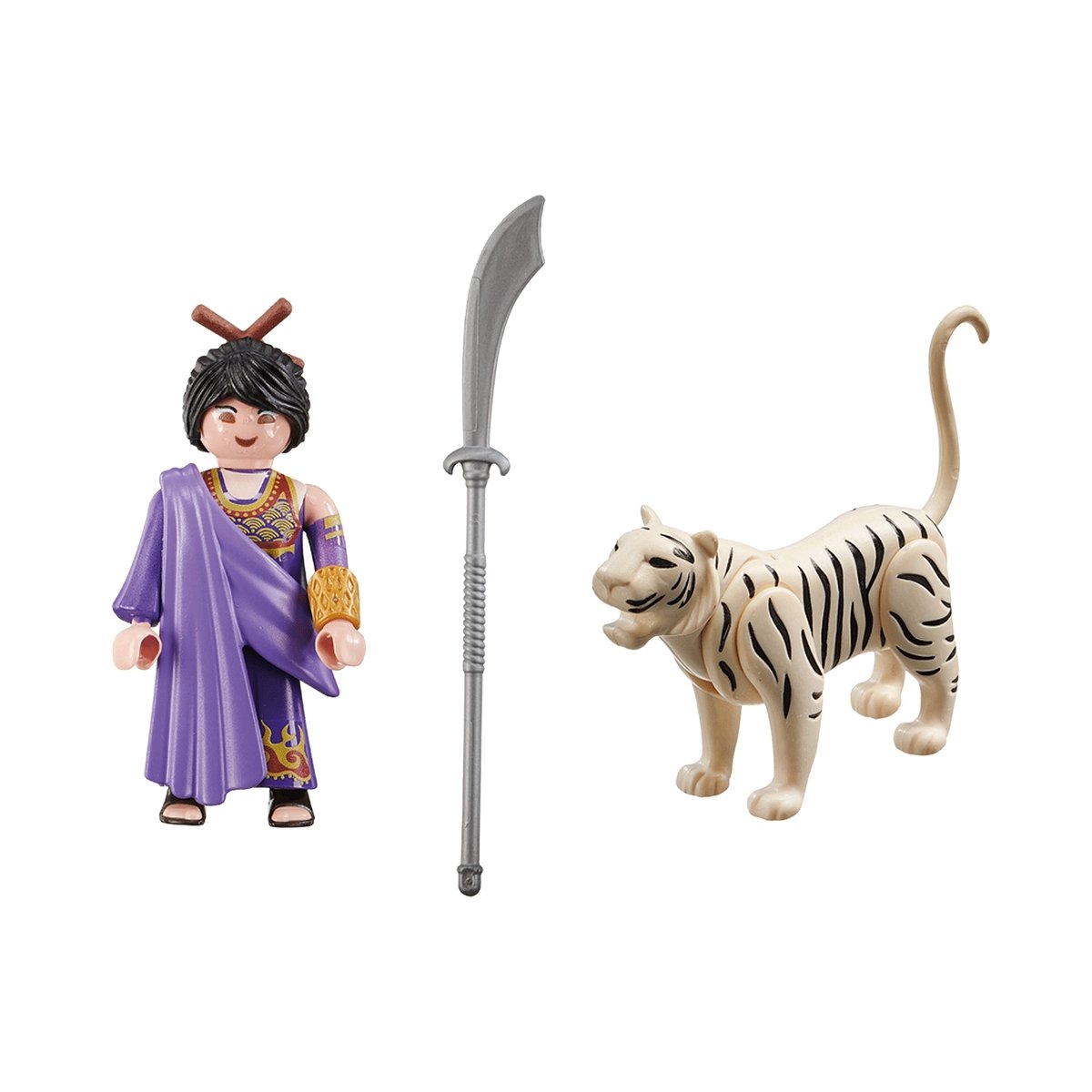 Special Plus Combattante ninja et tigre multicolore, PLAYMOBIL