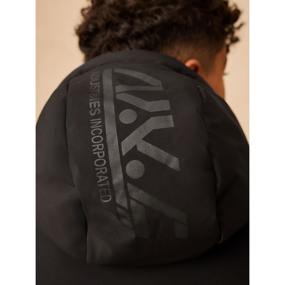 Manteau long matelassé imperméable noir, NEXT