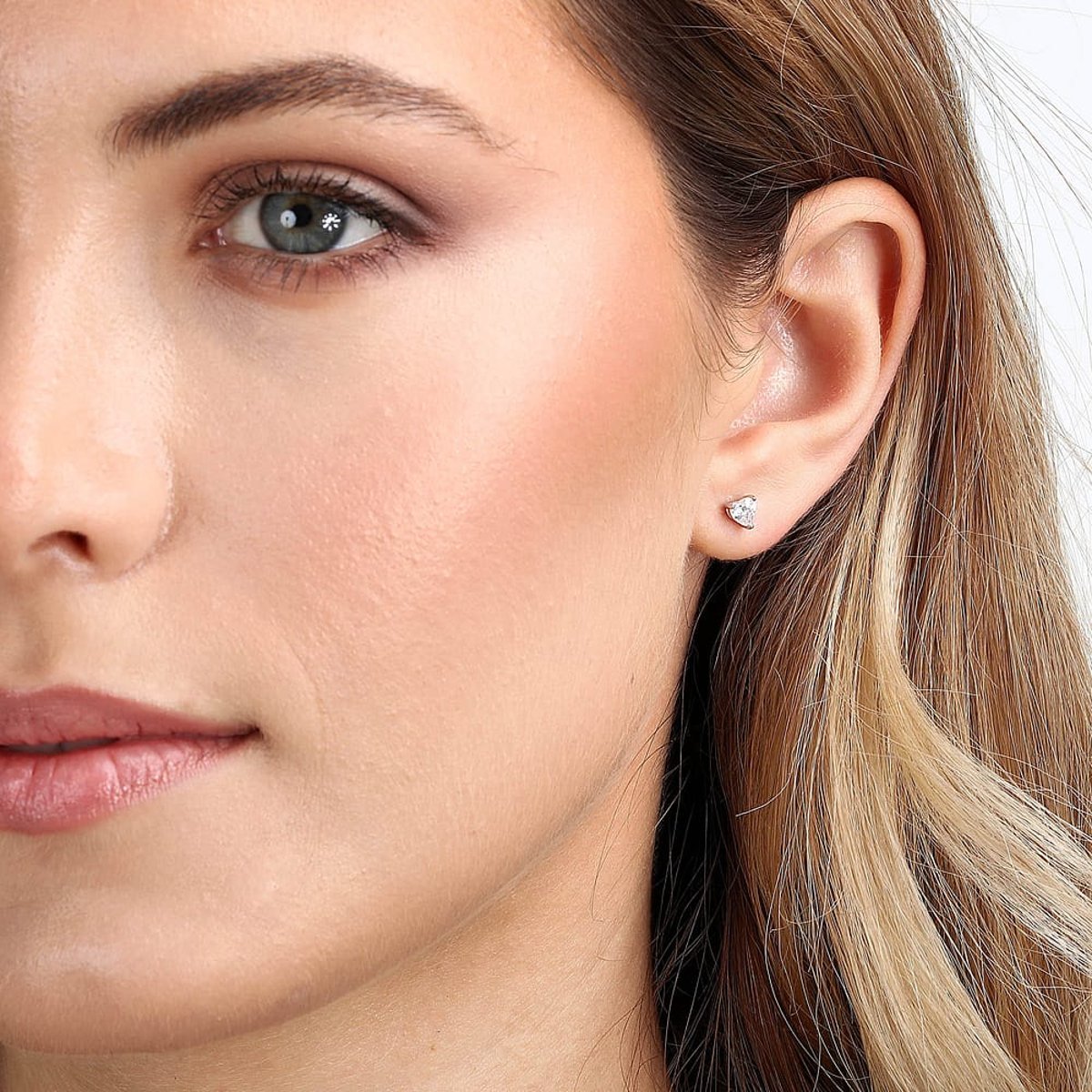 Boucles d'oreilles en Argent/oxyde de zirconium De Zirconium et Oxyde de zirconium argent, CLEOR