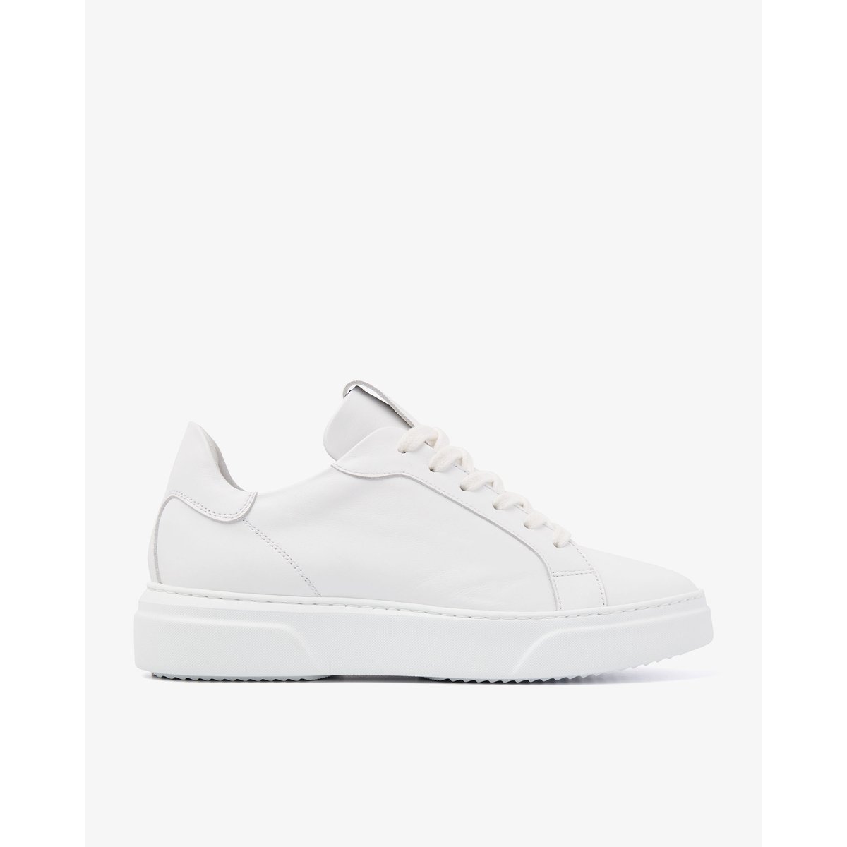 Baskets en cuir JUNO UNI blanc, VIA VAI