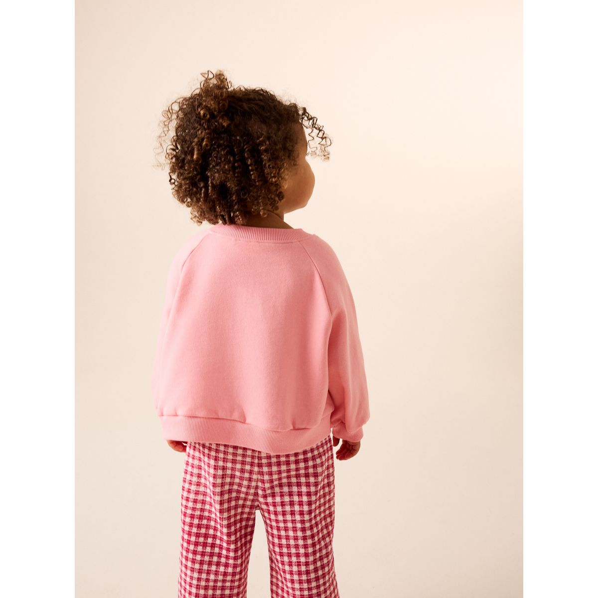 Ensemble sweat et pantalon large coeur rose, NEXT