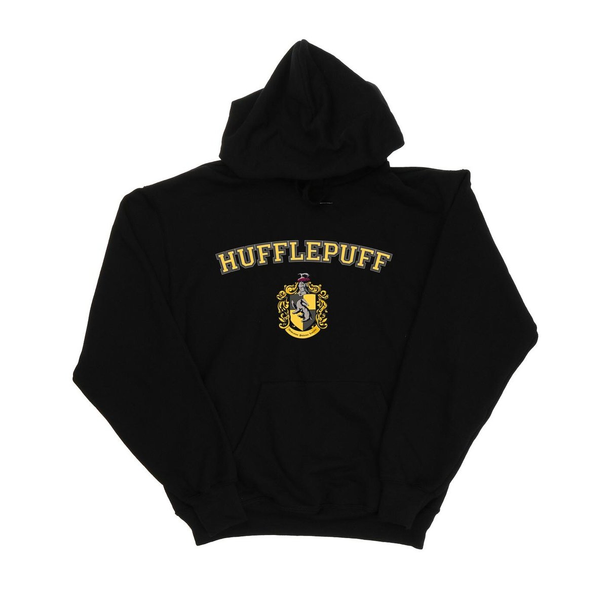 Sweat à capuche HUFFLEPUFF noir, HARRY POTTER