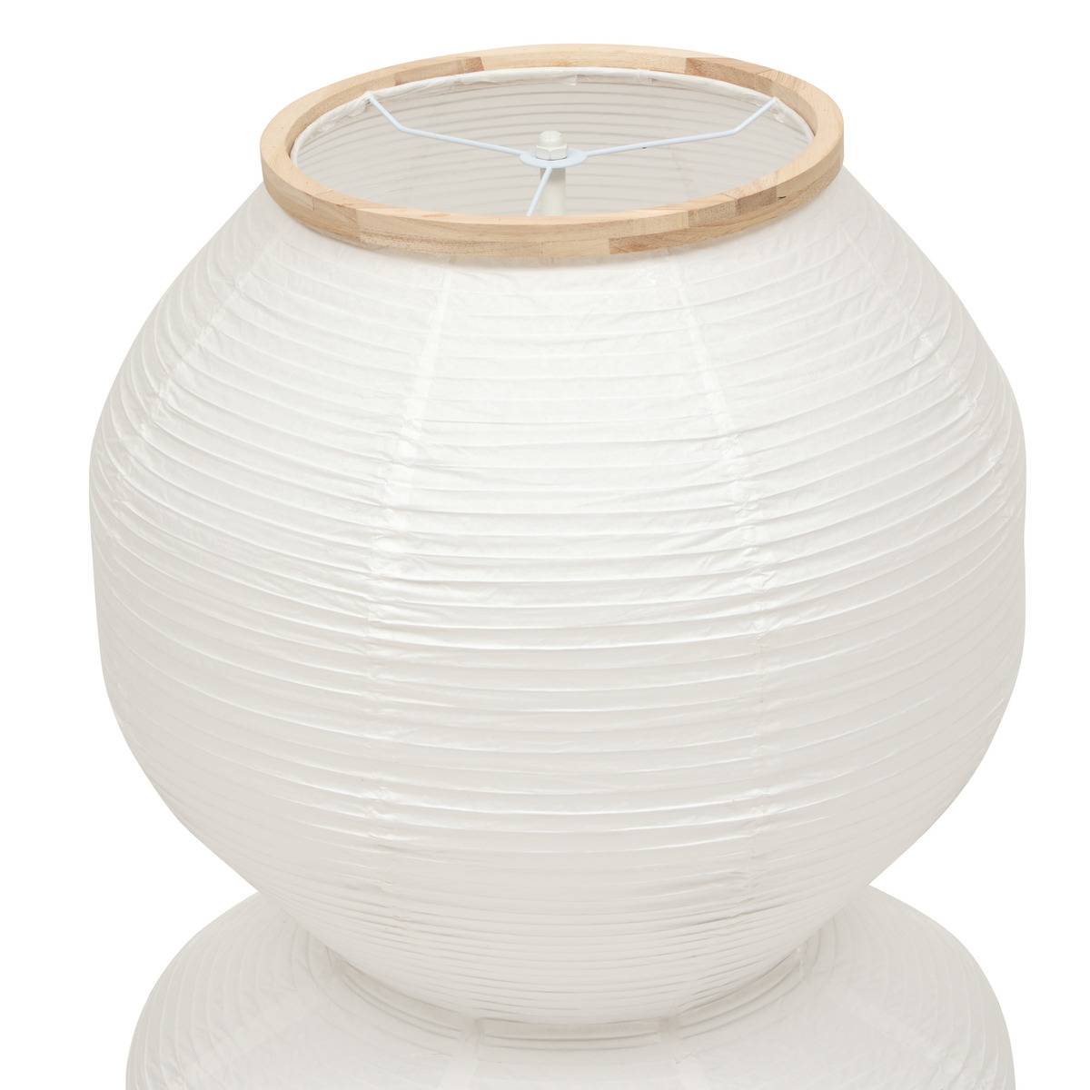 Lampadaire cylindrique en acier NIKA blanc, ATMOSPHERA
