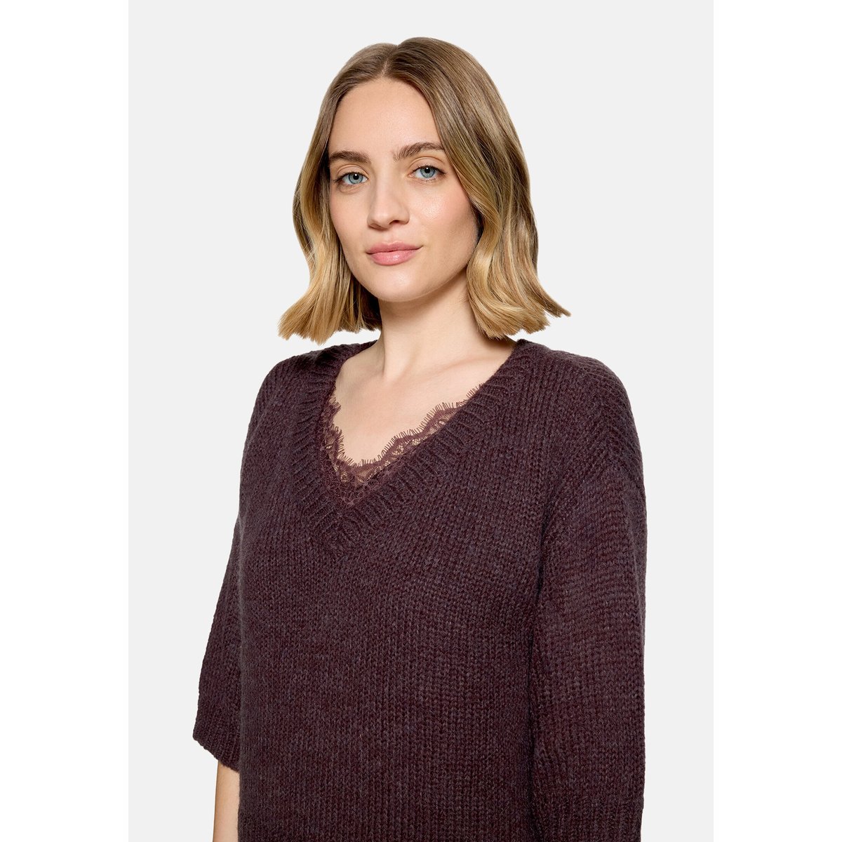Robe casual deux-pièces dark maroon, VERA MONT