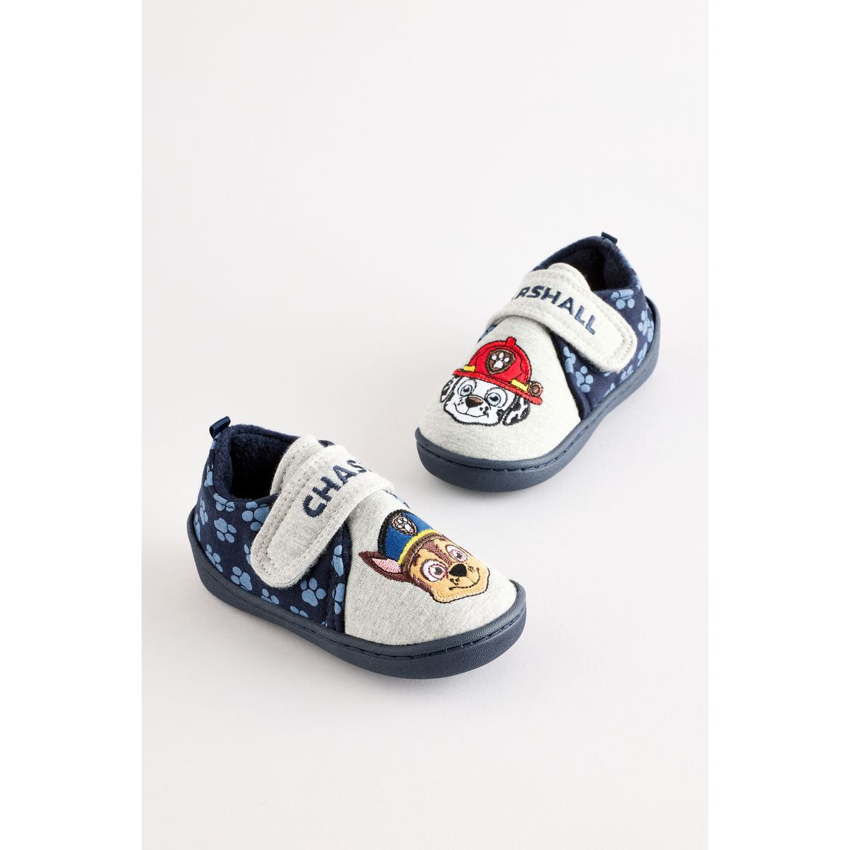Chaussons à fermeture tactile paw patrol gris, NEXT