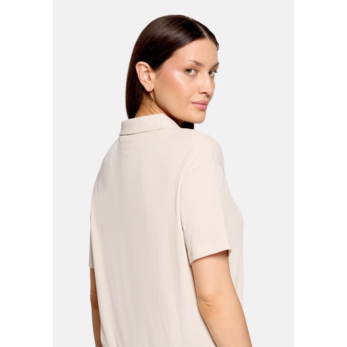 Polo manches courtes silky beige, CARTOON