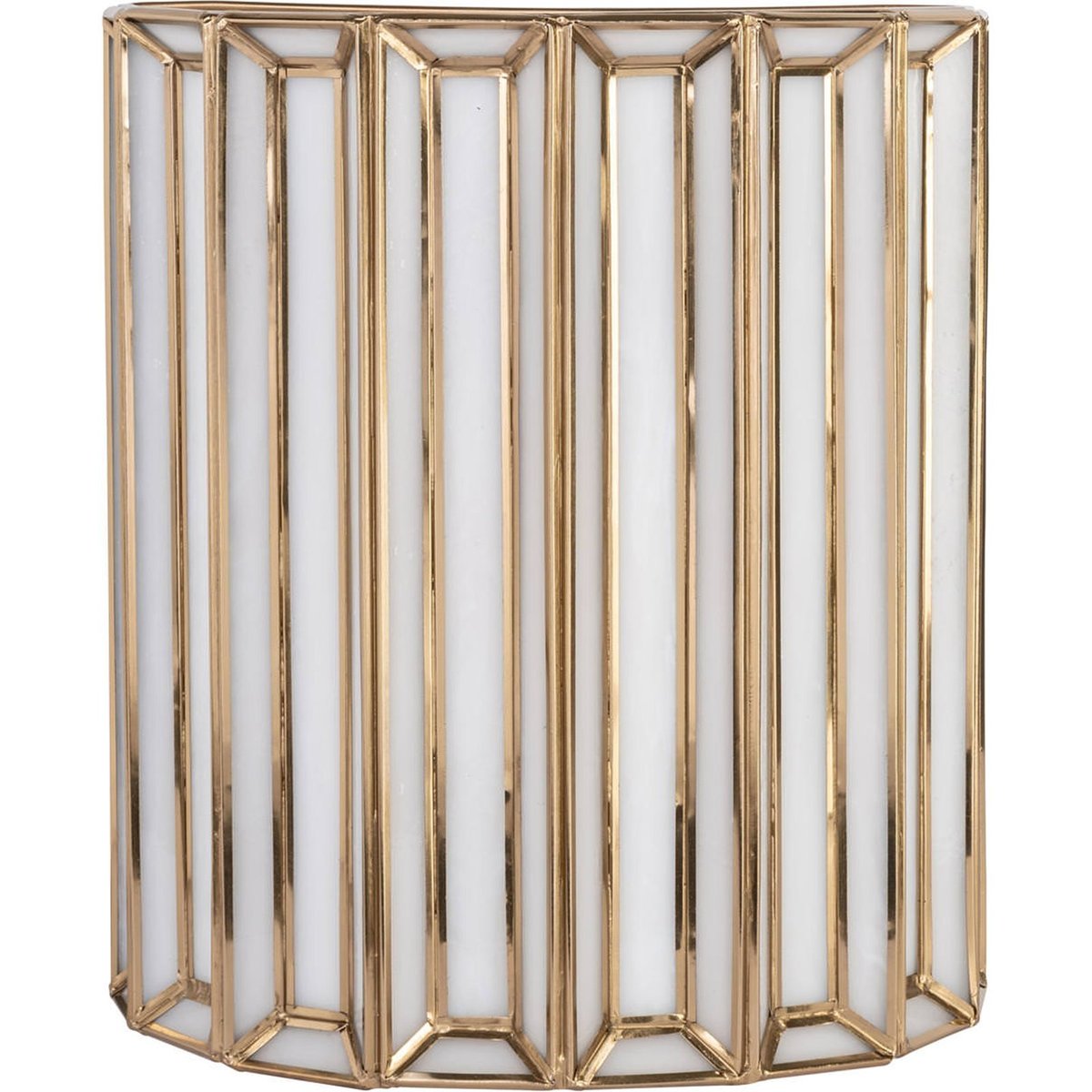 Applique murale chic en laiton et verre laiton antique, RECOLLECTION