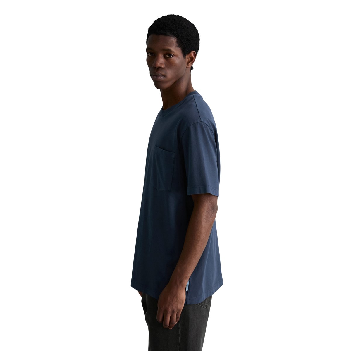 T-shirt relaxed avec poche poitrine bleu foncé, MARC O’POLO DENIM