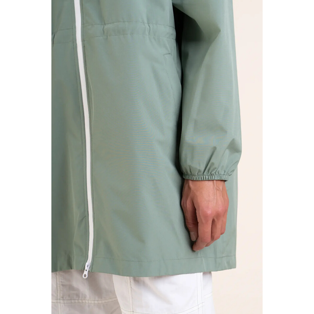 Coupe-vent zippé mi-long AMELOT vert clair, FLOTTE