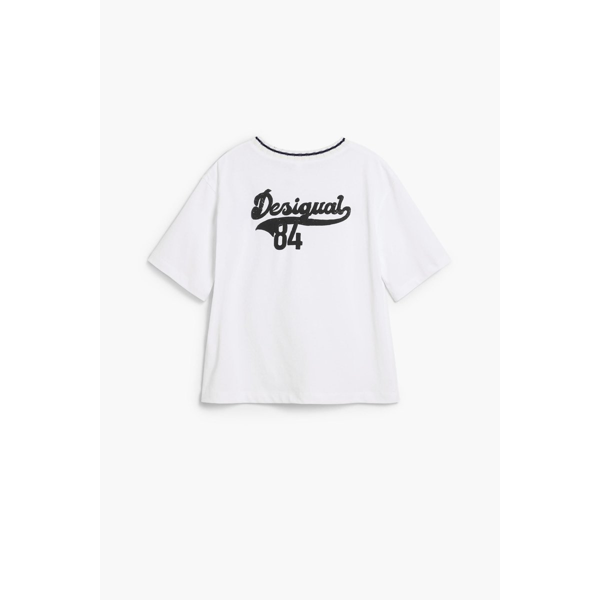 T-shirt manches courtes Baseball beige, DESIGUAL