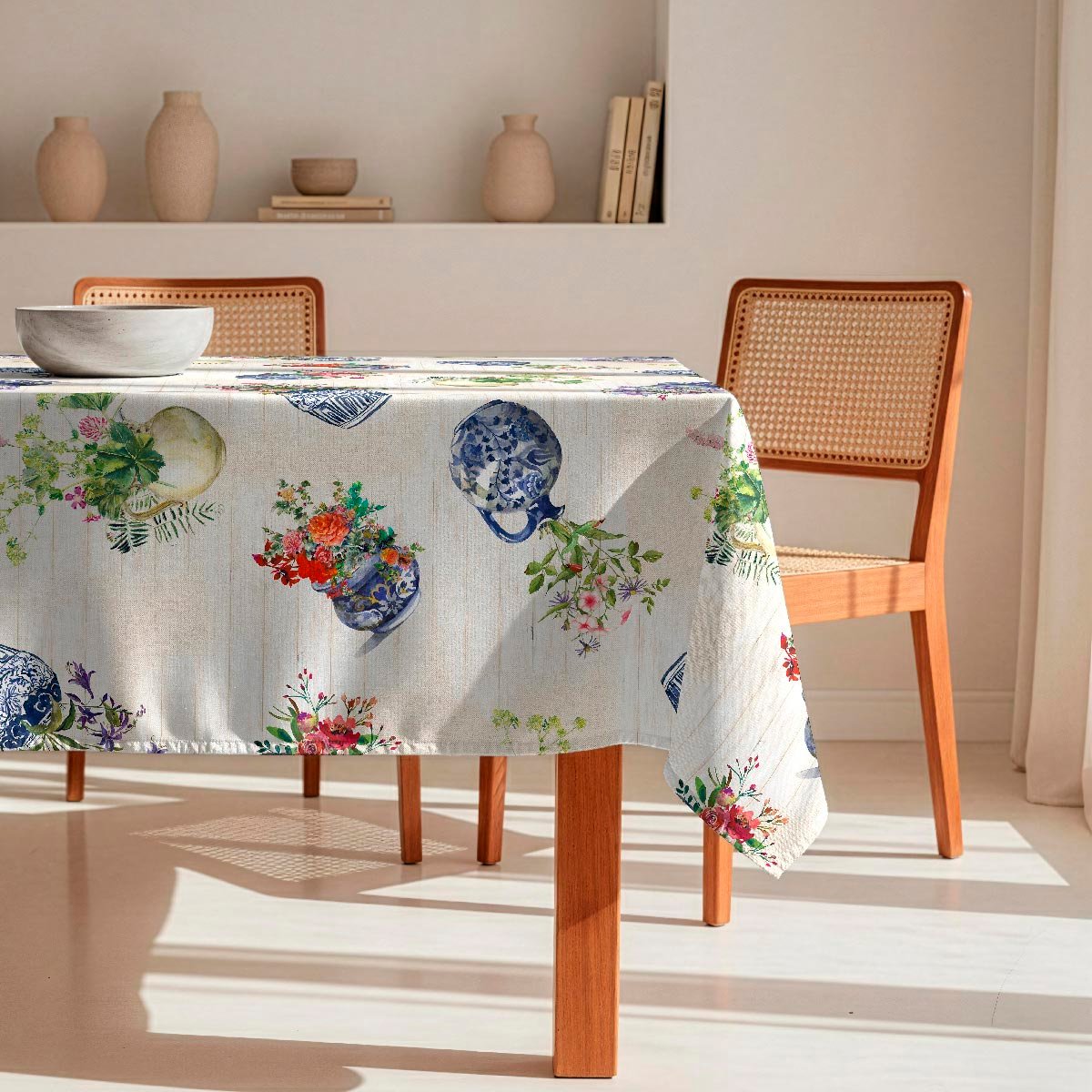 Nappe anti-taches Geranius - 100% coton - beige, NAF NAF HOME