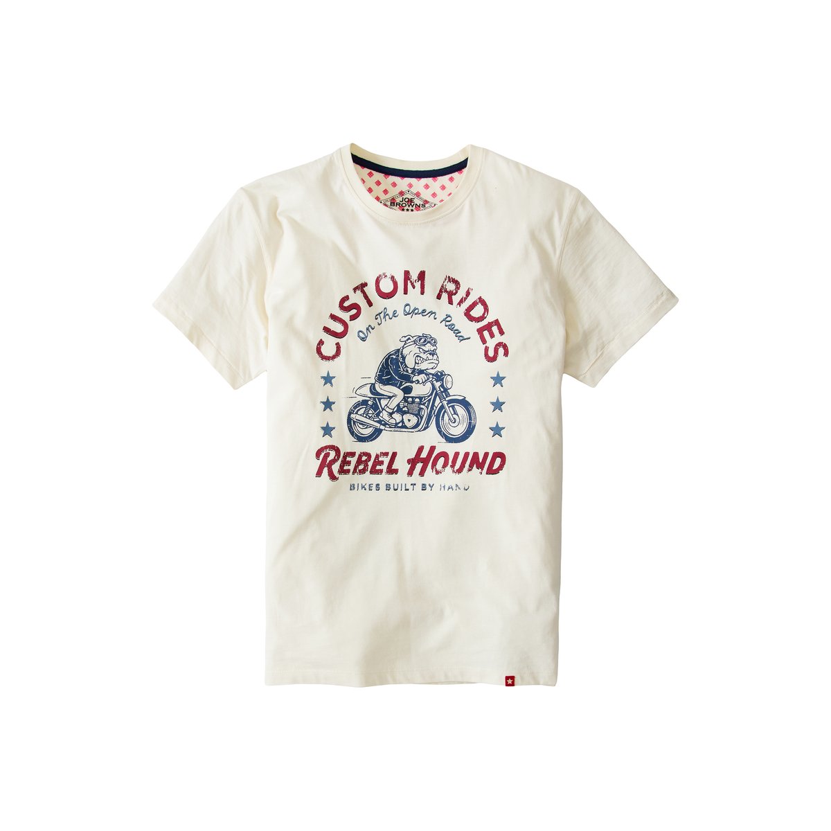 T-Shirt Chien Rebelle beige, JOE BROWNS