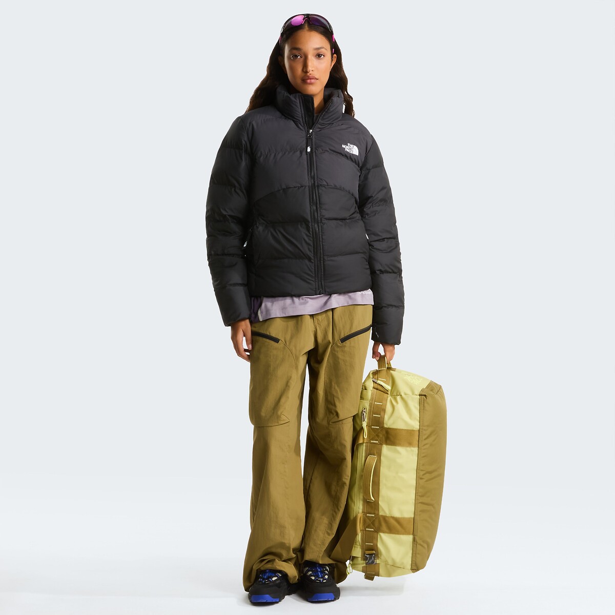Doudoune courte fermeture zippée, plein hiver noir, THE NORTH FACE