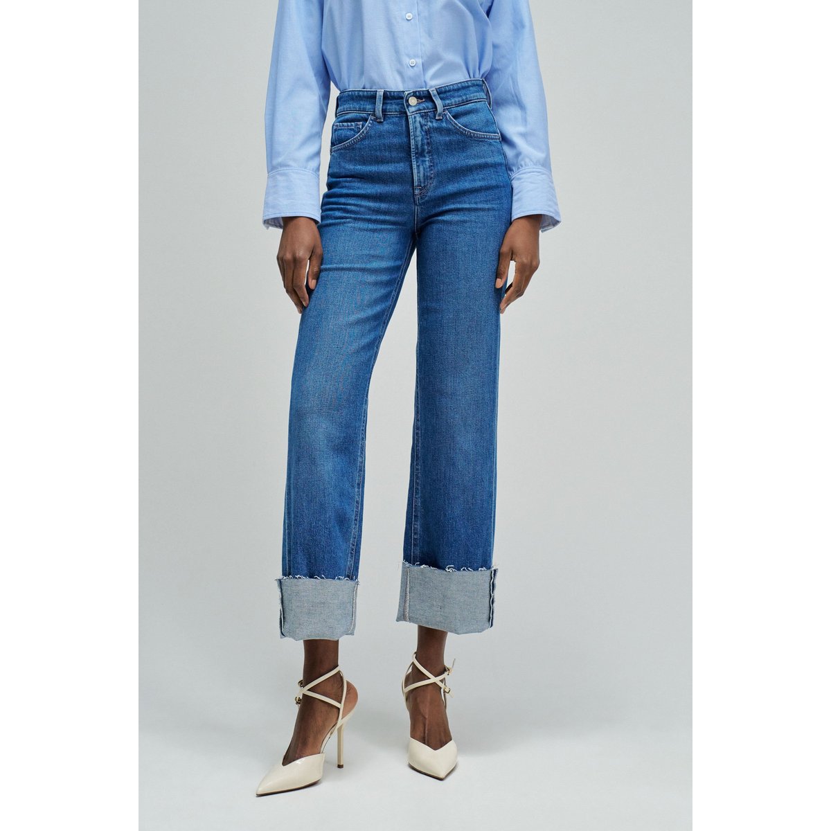 JEAN FAITH PUSH IN STRAIGHT bleu denim, SALSA JEANS